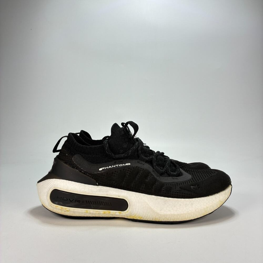 Under Armour Phantom 4 Black White Athletic Lace Up Running Shoes Women's Size 6